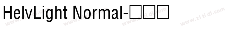 HelvLight Normal字体转换